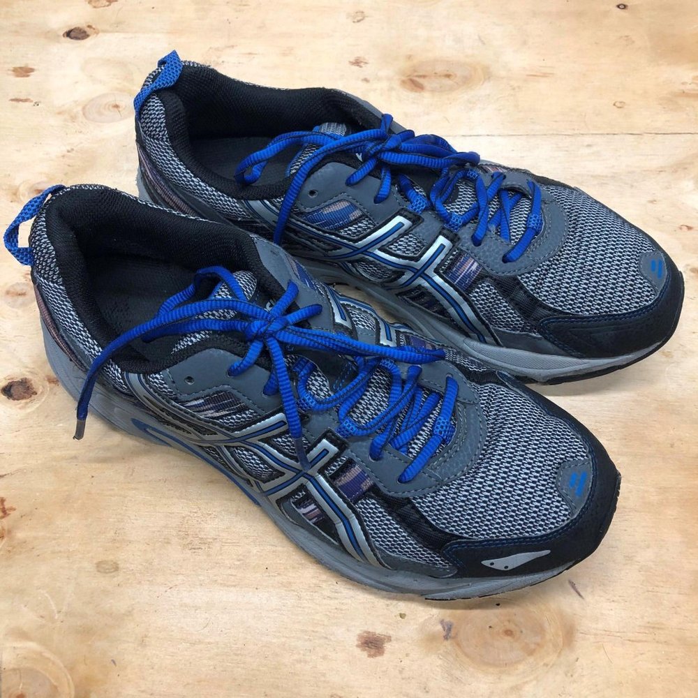 COPY - Men's Asics Gel Venture 5 Running Gray & Blue Sz11